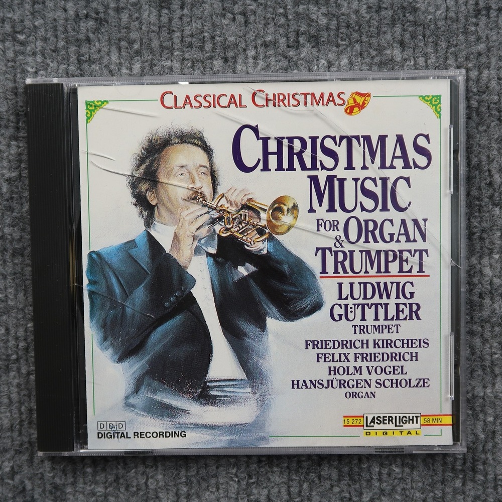 Christmas Music for Organ & Trumpet CD Ludwig Güttler LaserLight Classical 1990